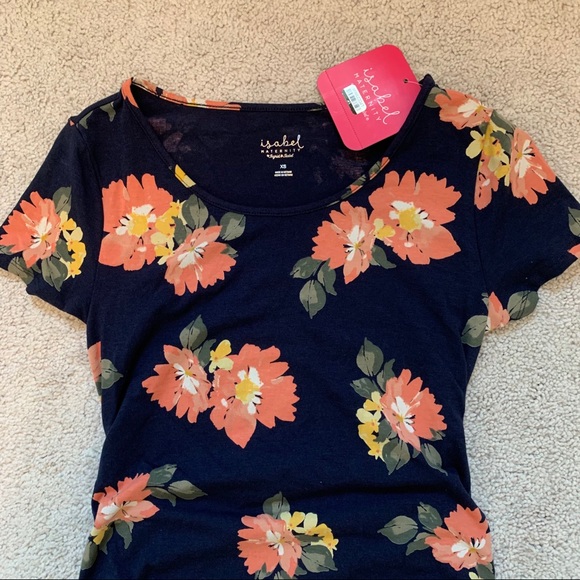 Maternity Floral T-Shirt Dress - Picture 4 of 12